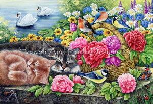 Irina Garmashova �N���X�X�e�b�`�h���イ�`���[�g HAED �}�� �y Mini Swans Robin �z Heaven And Earth Designs ��� �㋉�� �˂� �L �l�R ���� �n�N�`���E �͂����傤 �� �t