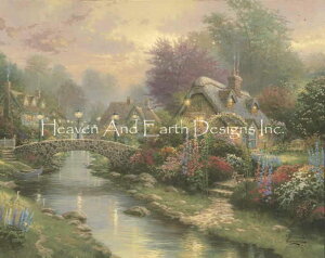 Thomas Kinkade NXXeb`hイ`[g HAED } ySupersized Lamplight Bridge Max Colorsz Heaven And Earth Designs  ㋉   i  Jg[ [ [  [Ă