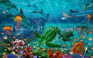 Heaven And Earth Designs �N���X�X�e�b�`�}�� �`���[�g �yWorld Of Neptune Max Colors�z ENRIGHT, JOHN