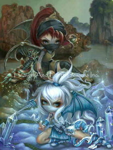 HAED NXXeb`hJ`[g Heaven And Earth Designs } yMini Ninja Dragonlings Threez Jasmine Becket Griffith