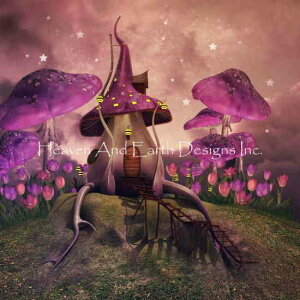 Solo Collection NXXeb` } hイ `[g y Fantasy Mushrooms On A Hill z Heaven And Earth Designs A ㋉ ̂ LmR tFA[ d