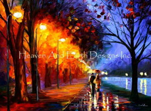 Leonid Afremov NXXeb` } hイ `[g y Alley By The Lake z Heaven And Earth Designs A ㋉ i i H  U J