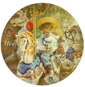 Sandra Kuck NXXeb` hイ `[g HAED } y Boy On Carousel z Heaven And Earth Designs  ㋉ i ؔn J[Z [S[h [S[Eh