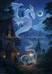 Yasu Art Studio クロスステッチ 図案 刺しゅう チャート 【 Year of the Dragon YAS 】 Heaven And Earth Designs 輸入 上級者 ドラゴン 竜 龍