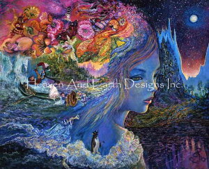 Josephine Wall �N���X�X�e�b�` �}�� �h���イ �`���[�g �y Key To My Heart JW �z Heaven And Earth Designs �A�� �㋉�� ���_ �R �_ ���i
