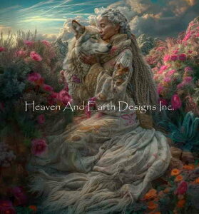 Helene Beland �N���X�X�e�b�` �}�� �h���イ �`���[�g �y Whispers of the Wild �z Heaven And Earth Designs �A�� �㋉�� �������� �I�I�J�~ �T �E���t