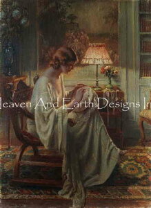 DELPHIN ENJOLRASift@EAWXj  y A Lady Sewing In An Interior z HAED NXXeb` hイ } Heaven And Earth Designs A `[g p G