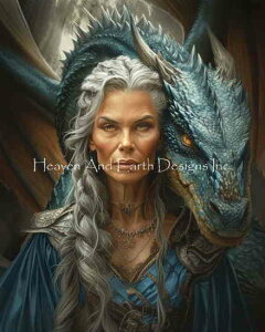 Dragon Muse クロスステッチ 図案 刺しゅう チャート 【 Aerowyth 】 Heaven And Earth Designs 輸入 上級者 ドラゴン 龍 竜