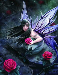 Anne Stokes �N���X�X�e�b�` �}�� �h���イ �`���[�g �y Mini Rose Fairy AS �z Heaven And Earth Designs �A�� �㋉�� �t�F�A���[ �d�� �o��