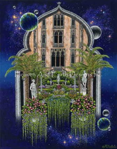John MacKimmie �N���X�X�e�b�` �}�� �h���イ �`���[�g �y Venetian Palace Courtyard �z Heaven And Earth Designs �㋉�� ���i �F�� �� �뉀