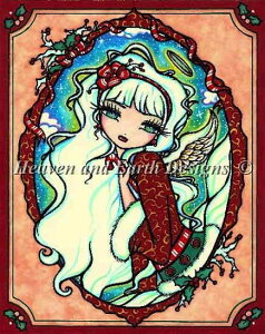 Hannah Lynn NXXeb` } hイ `[g y Mini Candy Cane Angel z Heaven And Earth Designs A ㋉ LfB[PC