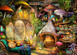 Aimee Stewart NXXeb` } hイ `[g y Supersized Merry Mushroom Cottage Max Colors z Heaven And Earth Designs A ㋉ }bV[ ̂ LmR