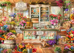 Lars Stewart �N���X�X�e�b�`�h���イ�`���[�g HAED �}�� �y Supersized All Seasons Flower Shop �z Heaven And Earth Designs ��� �㋉�� �ԉ� �t�����[�V���b�v