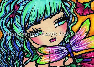 Hannah Lynn �N���X�X�e�b�` �}�� �h���イ �`���[�g �y QS Dahlia �z Heaven And Earth Designs �C�O �㋉��