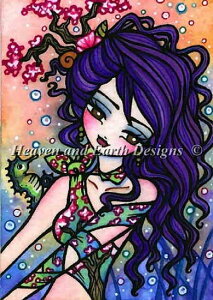 Hannah Lynn NXXeb` } hイ `[g y Cherry Blossom Mermaid z Heaven And Earth Designs CO A ㋉