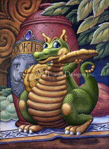 Randal Spangler クロスステッチ 図案 刺しゅう チャート 【 One For You Two For Me 】 Heaven And Earth Designs 海外 輸入 上級者 ドラゴン 竜 龍