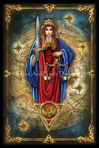 Ciro Marchetti �N���X�X�e�b�` �}�� �h���イ �`���[�g �y Tarot Justice CM / ���` �z Heaven And Earth Designs �C�O �㋉�� �^���b�g�J�[�h
