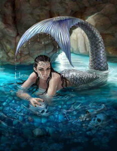Anne Stokes �N���X�X�e�b�` �}�� �h���イ �`���[�g �y Hidden Depths / Hidden Depths Max Colors �z Heaven And Earth Designs �A�� �㋉�� �}�[���C�h �l��