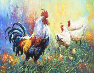 Vickie Wade NXXeb` } hイ `[g y Rooster And Hens z Heaven And Earth Designs A ㋉ ɂƂ jg {