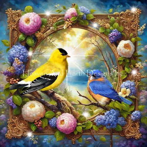 Malcolm Watson �N���X�X�e�b�` �}�� �h���イ �`���[�g �y Summer Treasures �z Heaven And Earth Designs �A�� �㋉�� ���� �� �Ƃ� �g�� �o�[�h �� �t�����[