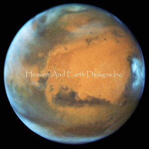 NASA Images �N���X�X�e�b�` �}�� �h���イ �`���[�g �y Mars Hubble �z Heaven And Earth Designs �A�� �㋉�� �F�� �f��
