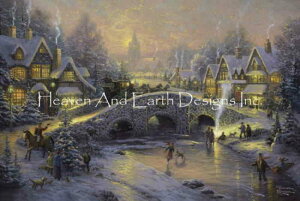 Thomas Kinkade NXXeb`hイ`[g HAED } ySpirit of Christmas Max Colorsz Heaven And Earth Designs