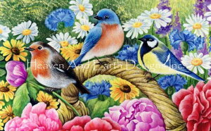 Heaven And Earth Designs �N���X�X�e�b�`�}�� �`���[�g �yQS Swans Robin�z GARMASHOVA, IRINA