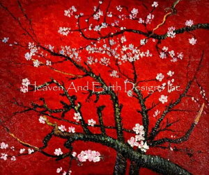 Vincent Van Gough  tBZgEt@ESbz HAED NXXeb`hイ`[g Heaven And Earth Designs } yAlmond Blossom Red-ԍ炭A[h̖؂̎}-z