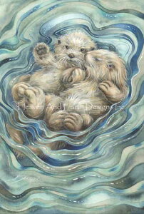 Jody Bergsma �N���X�X�e�b�`�h���イ�`���[�g HAED �}�� �y A Love Like No Otter Request A Size �z Heaven And Earth Designs ���b�R �����