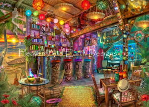 Aimee Stewart NXXeb`hイ`[g HAED } yMini Tiki Beach Sunset Max Colorsz Heaven And Earth Designs C TZbg [z [