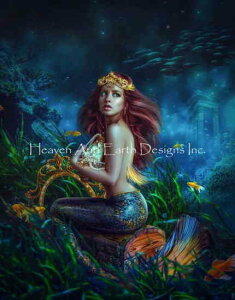 Tatyana Haustova �N���X�X�e�b�`�h���イ�`���[�g HAED �}�� �yTears Of Mermaid�z Heaven And Earth Designs