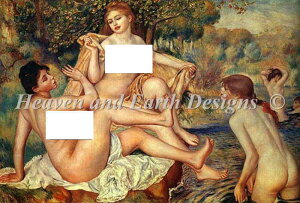�s�G�[�����I�[�M���X�g�E���m���[���iPierre Auguste Renoir�j ���� �yBathers�z �N���X�X�e�b�`�h���イ�`���[�g HAED �}�� Heaven And Earth Designs �A�� �㋉�җl����