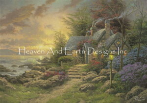 Thomas Kinkade NXXeb`} `[g HAED | ㋉ y Seaside Hideaway / Seaside Hideaway Max Colors z Heaven And Earth Designs A ㋉ i C Jg[ [ [ 