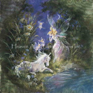 Mimi Jobe �N���X�X�e�b�`�h���イ�`���[�g HAED �}�� �yFairyland Unicorn Sleeps�z Heaven And Earth Designs ��� �㋉�� �d�� �t�F�A���[ ���n ���j�R�[�� �n �X �� �t�����[