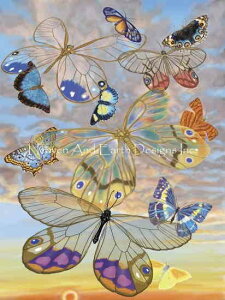 Ann Jasperson NXXeb`} `[g HAED | ㋉ yMini Butterflies Clouds 2z Heaven And Earth Designs A ㋉  o^tC X 傤