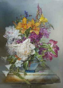 Mikhail Shelukhin �N���X�X�e�b�`�}�� �`���[�g HAED ��| �㋉�� �yWhite Peony MS�z Heaven And Earth Designs �㋉�� �Õ��� �� �ԕr