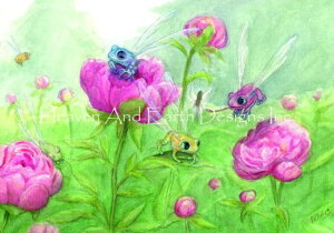 Natacha Chohra NXXeb`hイ`[g HAED } yPeonies And Frognfliesz Heaven And Earth Designs  ㋉ CO A    JG ^