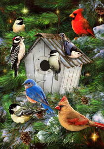 Greg Giordano NXXeb`hイ`[g HAED } yMini Bird House & Pines 2z Heaven And Earth Designs   o[h NX}X ~̖
