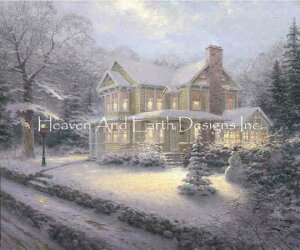 Thomas Kinkade NXXeb`hイ`[g HAED } yVictorian Christmas IIIz Heaven And Earth Designs i NX}X iF