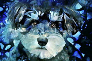 Peggy Collins NXXeb` } hイ `[g y Blue Schnauzer z Heaven And Earth Designs A ㋉ ViEU[   Ck hbO