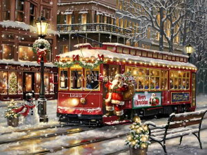 Dona Gelsinger NXXeb` } hイ `[g y Christmas Trolley z Heaven And Earth Designs A ㋉ i gC  NX}X  iF ~