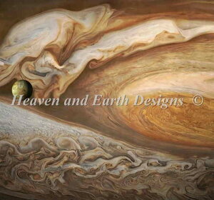 NASA Images �N���X�X�e�b�` �h���イ �`���[�g HAED �}�� �y Jupiters Moon Select A Size �z Heaven And Earth Designs �㋉�� �F�� �R�X��