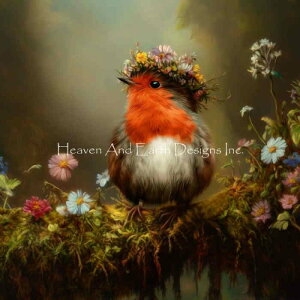 Kelley Parker �N���X�X�e�b�`�h���イ�`���[�g HAED �}�� �y Robin of the Wildflowers �z Heaven And Earth Designs �� �Ƃ� ���� ���Ƃ� ���[���b�p�R�}�h�� �R�}�h�� �c�O�~ ���r��