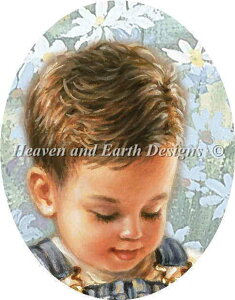 Dona Gelsinger NXXeb` } hイ `[g y QS Boy with Daisies z Heaven And Earth Designs A ㋉ N j̎q