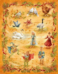 Heaven And Earth Designs �N���X�X�e�b�` �}�� �h���イ �`���[�g Dona Gelsinger �y Supersized Twelve Days of Christmas �z �㋉�� �N���X�}�X