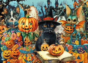 Jena Della Grottaglia -Maldonaldo クロスステッチ 図案 刺しゅう チャート 【 Happy Halloween JDGM 】 Heaven And Earth Designs 輸入 上級者 ハロウィン ハロウィーン かぼちゃ カボチャ 南瓜 ジャックオーランタ