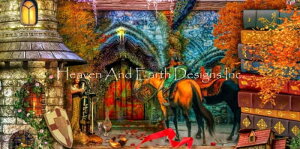Aimee Stewart �N���X�X�e�b�` �}�� �h���イ �`���[�g �y QS Supersized Once Upon A Fairytale Lower Right Shelf Max Colors �z Heaven And Earth Designs �C�O �㋉�� ���i �H �g�t