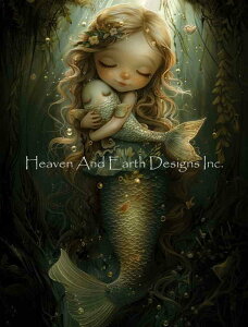WhimsiTea �N���X�X�e�b�` �}�� �h���イ �`���[�g �y Seaheart Friends �z Heaven And Earth Designs �A�� �㋉�� �l�� �}�[���C�h