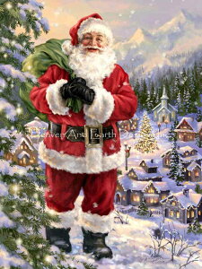 Dona Gelsinger �N���X�X�e�b�` �}�� �h���イ �`���[�g �y Mini Santas Village Max Colors �z Heaven And Earth Designs �A�� �㋉�� �T���^ �T���^�N���[�X ���i