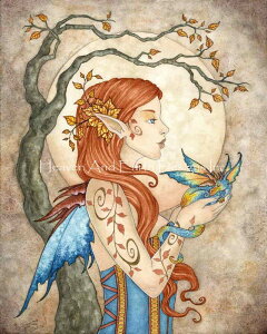 Amy Brown Fantasy Art �N���X�X�e�b�` �}�� �h���イ �`���[�g �y Tiny Wonder �z Heaven And Earth Designs �㋉�� �t�F�A���[ �d��